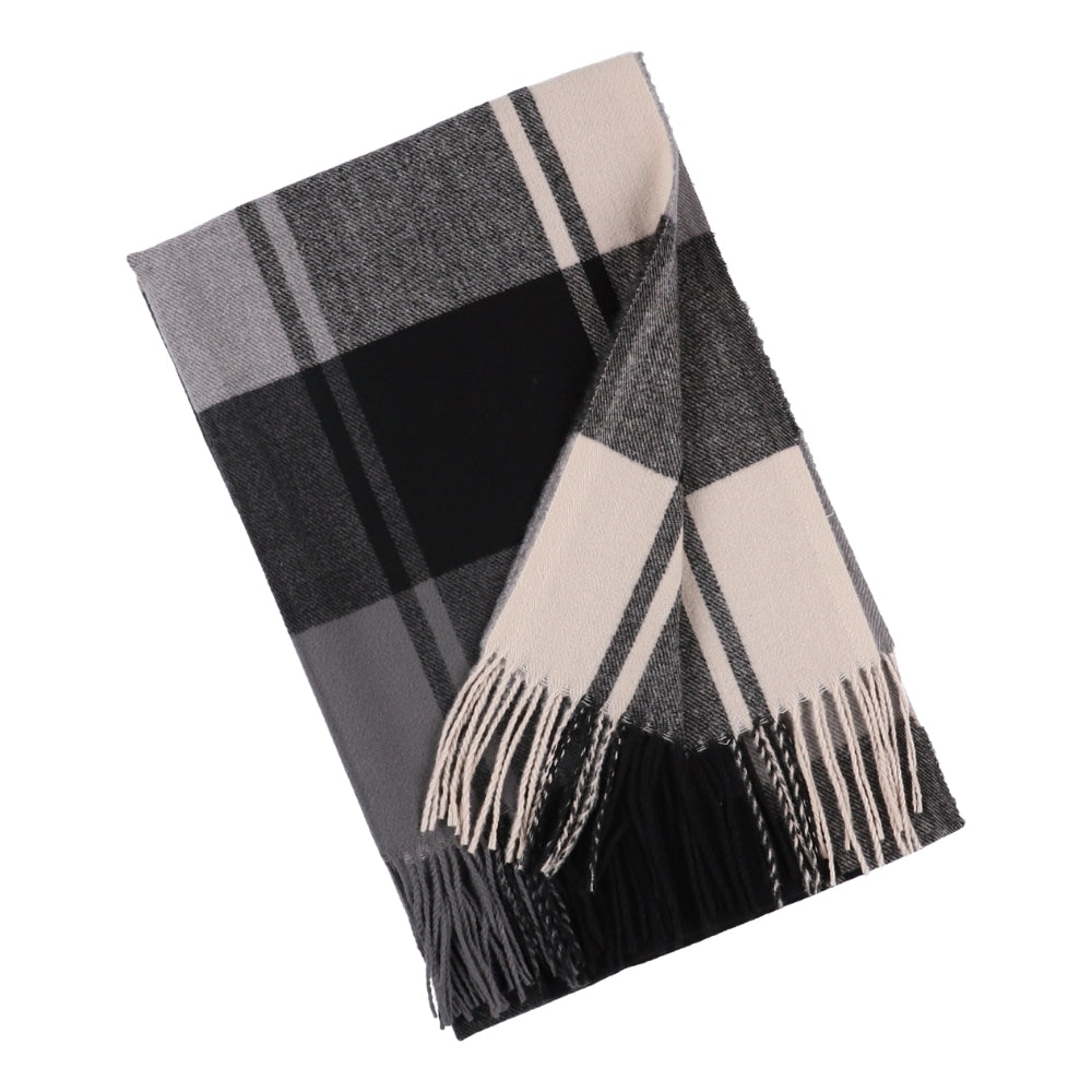 Sciarpa nera a quadri con frange – Liverpool (3)