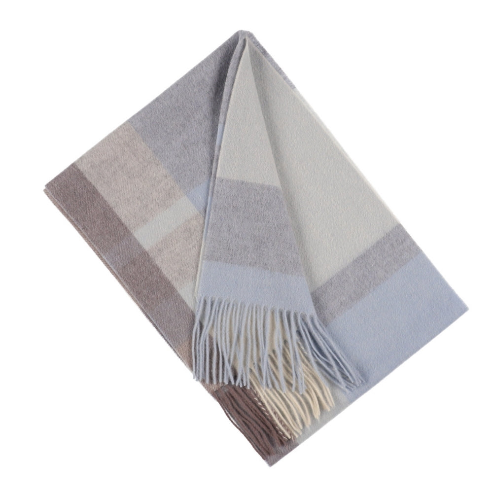 Sciarpa blu a quadri in lana 100% – Londra (3)