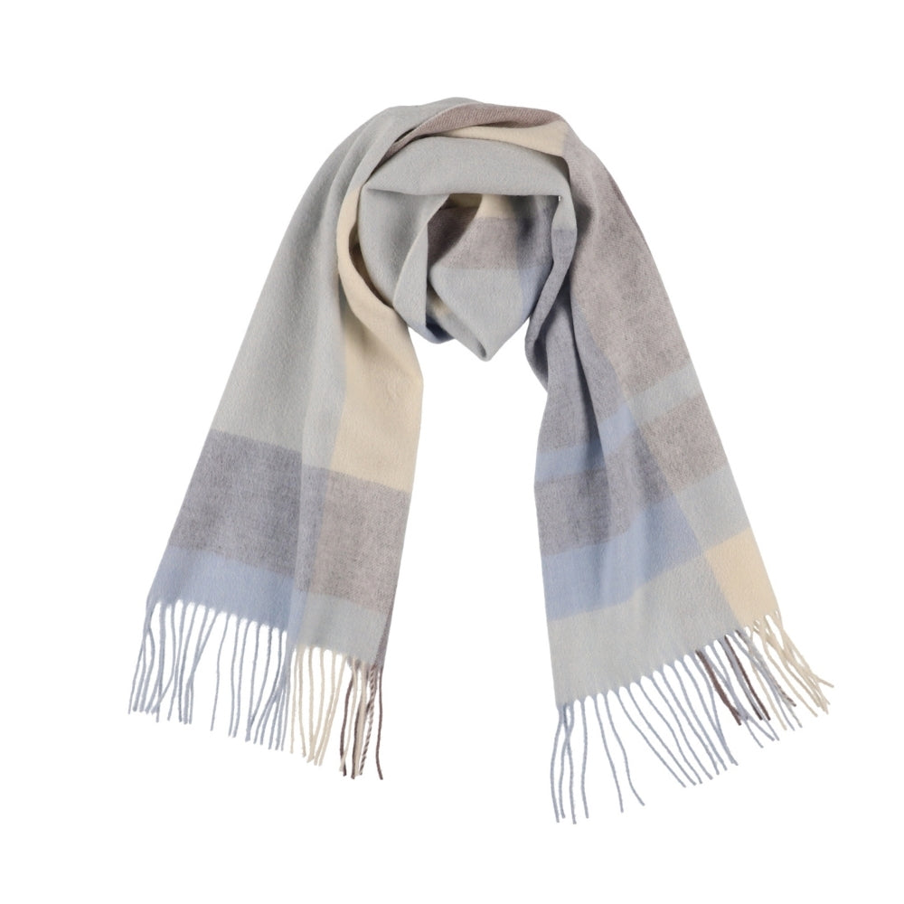 Sciarpa blu a quadri in lana 100% – Londra (4)