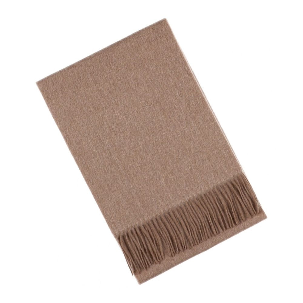 Sciarpa beige in cashmere tinta unita da donna Parigi (6)