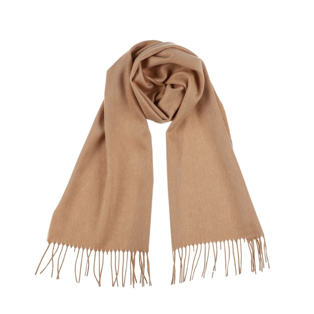 Sciarpa invernale beige chiaro in cashmere da donna Parigi (4)