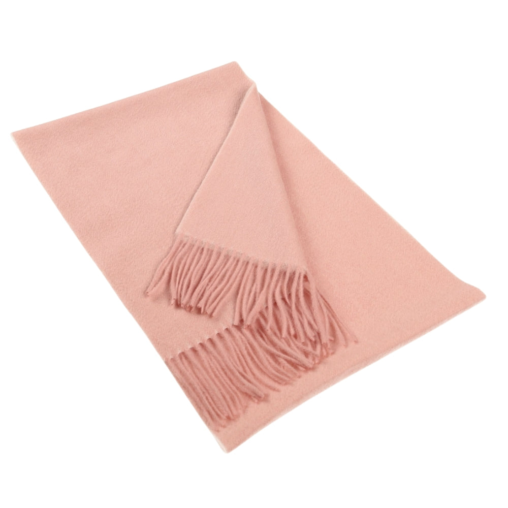 Sciarpa rosa chiaro in cashmere tinta unita da donna Parigi