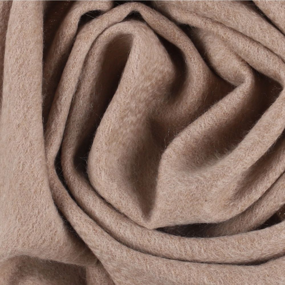 Sciarpa beige in cashmere tinta unita da donna Parigi (2)