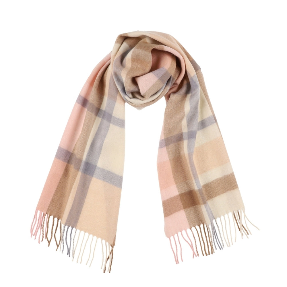 Sciarpa beige a quadri in lana 100% – Londra (4)