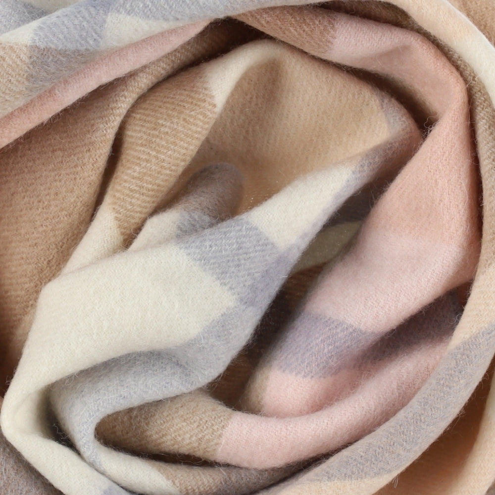 Sciarpa beige a quadri in lana 100% – Londra (2)