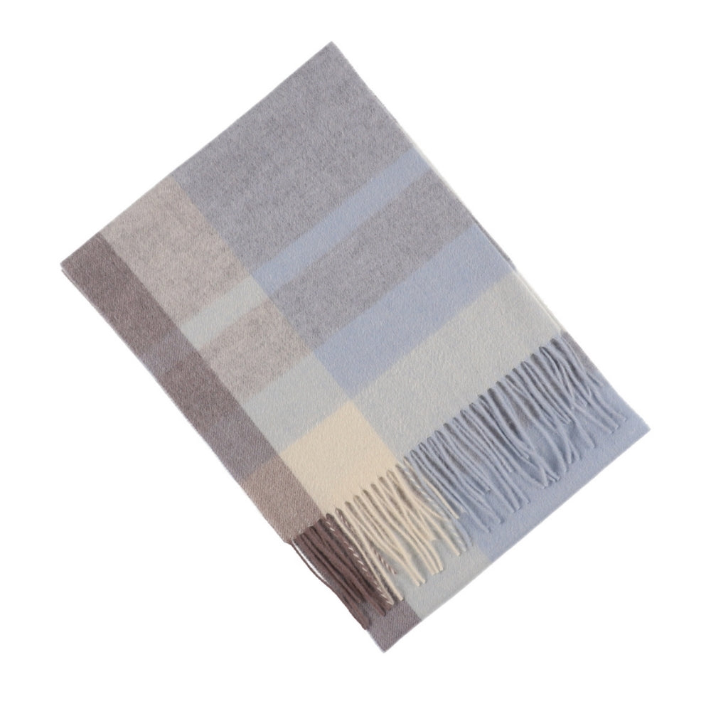 Sciarpa blu a quadri in lana 100% – Londra (6)