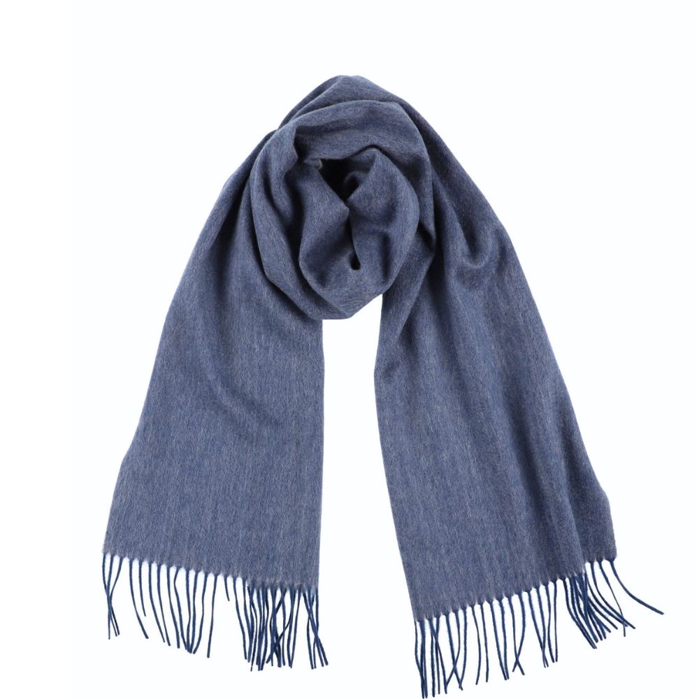 Sciarpa blu in 100% cashmere da donna Parigi (4)