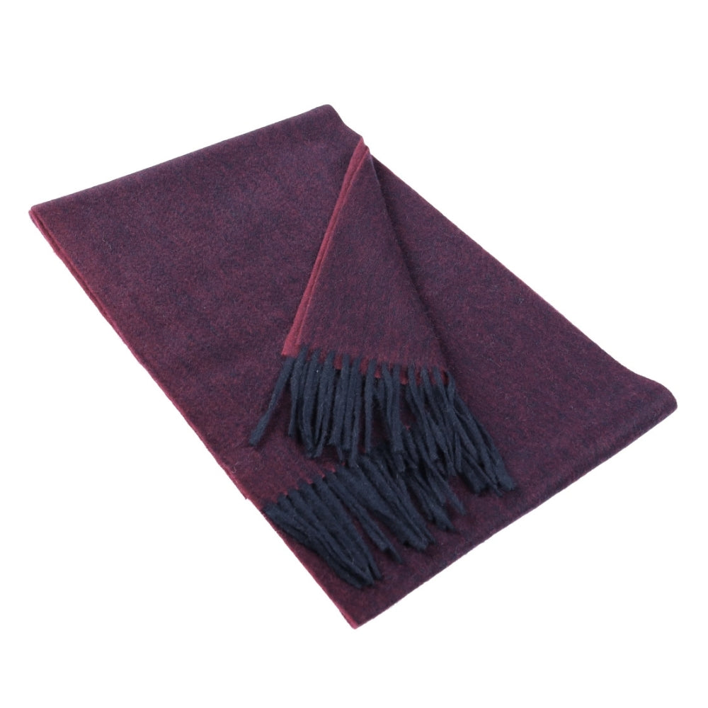 Sciarpa invernale bordeaux in cashmere da donna Parigi