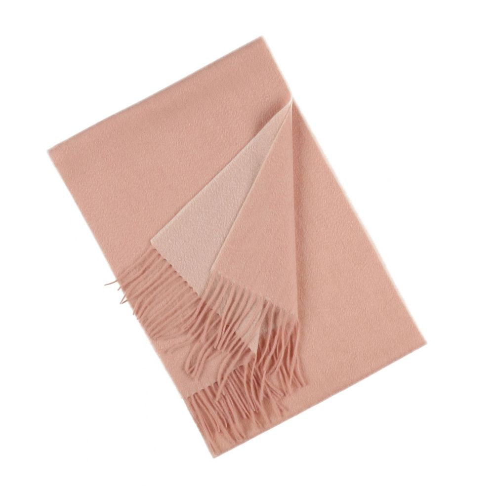 Sciarpa rosa chiaro in cashmere tinta unita da donna Parigi (3)