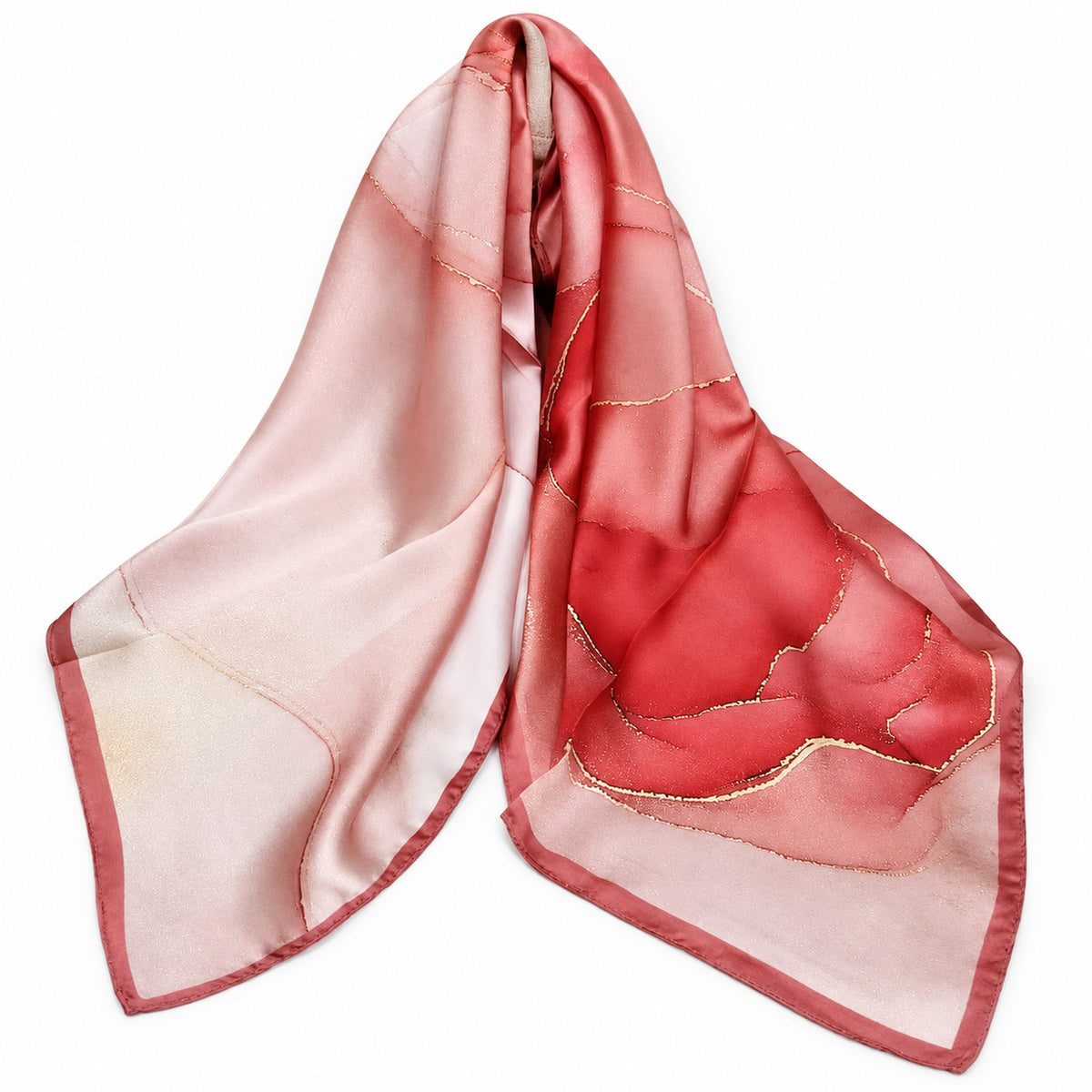Foulard in seta corallo (test)