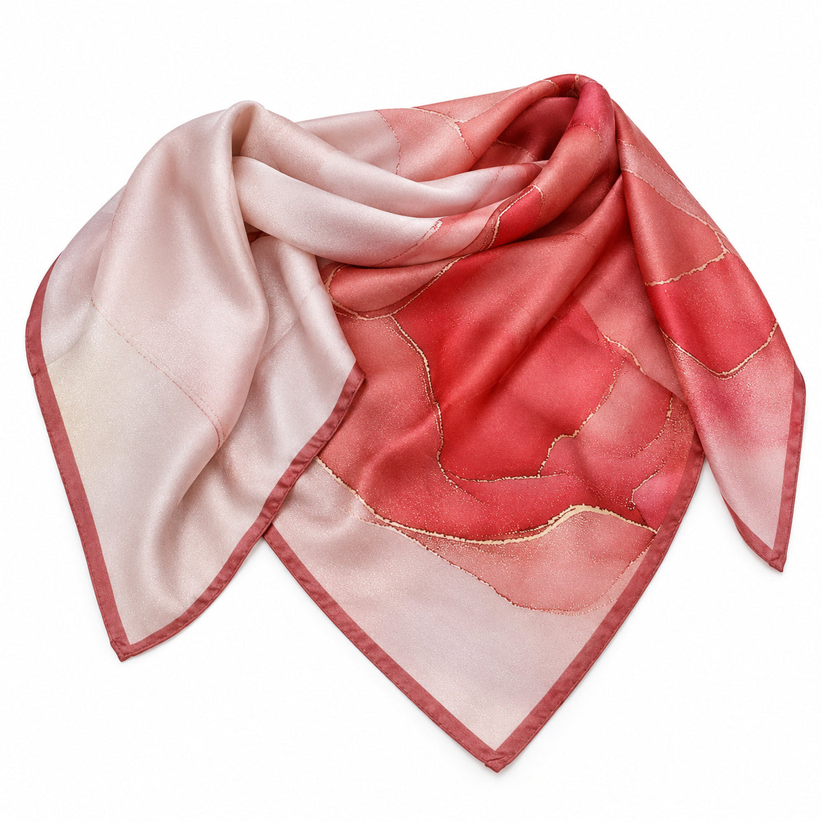 Foulard in seta corallo (test)