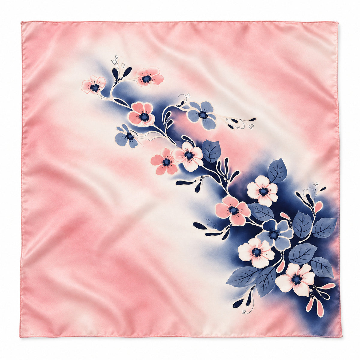 Foulard in seta rosa 90x90 (test)